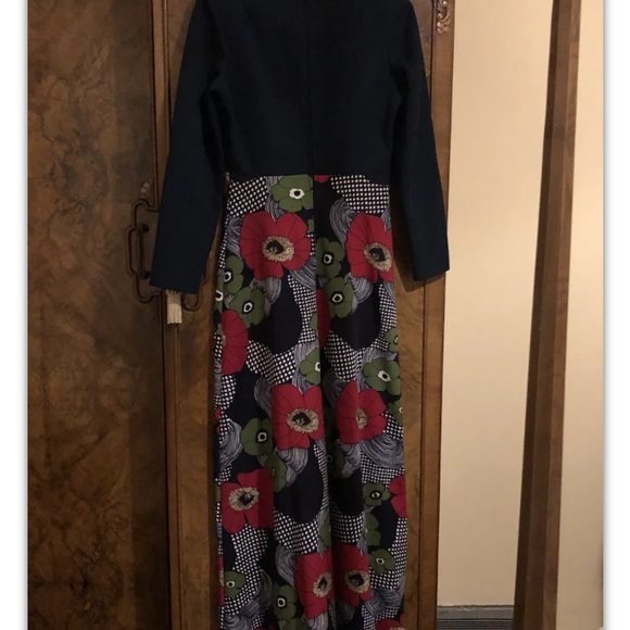 Vintage Maxi Dress 60s/70s mod hostess psychedelic floral Puritan Forever Young - Picture 5 of 9